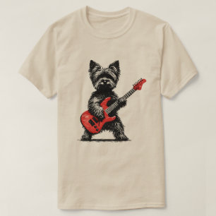 Camiseta Perro Yorkshire Terrier de Rock and Roll 