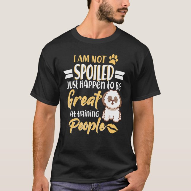 Camiseta Perro Yorkshire Terrier Yorkies No Soy Vestido (Anverso)