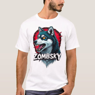 Camiseta Perro zombie esencial de Husky siberiano Sibe Hall