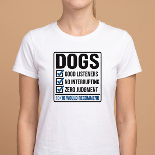 Camiseta Perros 10 De 10 Recomendarían Divertido