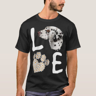 Camiseta Perros 365 Amor Dalmatian Perro Paw Mascota Rescat