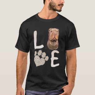 Camiseta Perros 365 Amor Shar Pei Perro Paw Rescate Mascota
