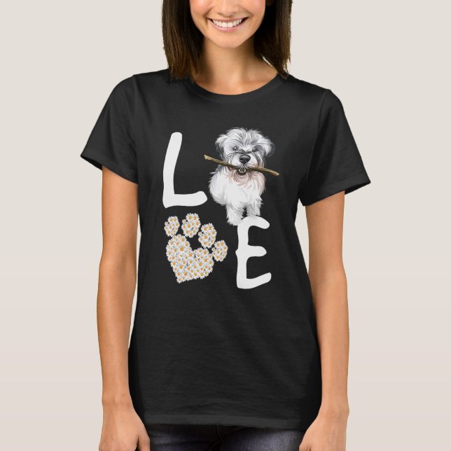 Camiseta Perros 365 Mascota de la ruta del perro Schnauzer  (Anverso)