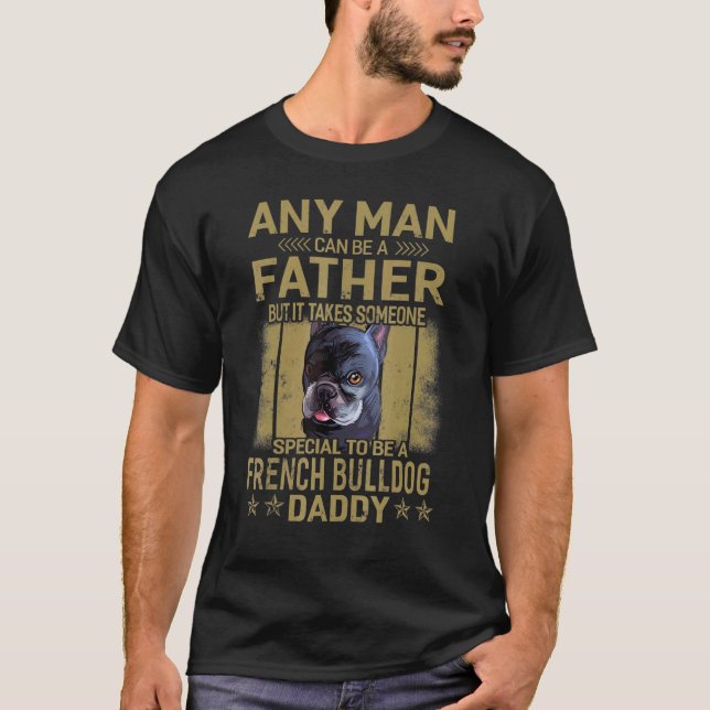 Camiseta Perros 365 Papi De Perro De Bulldog Francés Para H (Anverso)