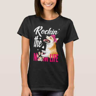 Camiseta Perros 365 Rockin El Perro De Vida Corgi Mom