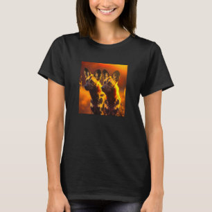 Camiseta Perros africanos pintados de animales salvajes afr