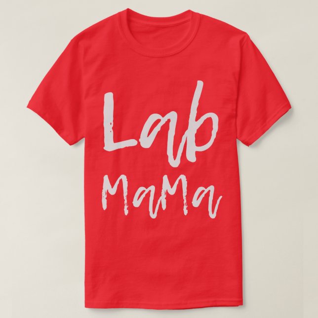 Camiseta Perros amantes de los perros Lab Mama Labrador Rec (Diseño del anverso)