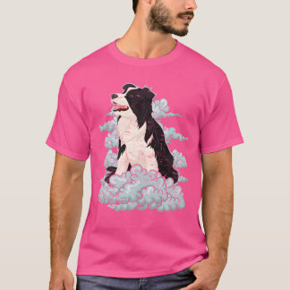 Camiseta Perros amantes de los perros regalo nubes borde co