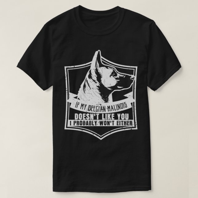 Camiseta Perros Amantes del Malinois Belga Regalo Pullover (Diseño del anverso)