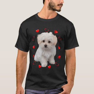 Camiseta Perros amantes del perro maltés Cachorros regalo p