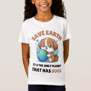 Camiseta perros amantes salven la Tierra es