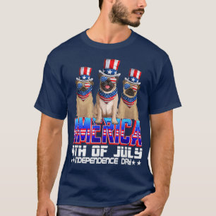 Camiseta Perros, América 4 de julio Día de la Independencia