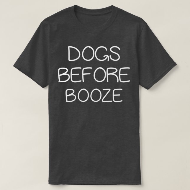 CAMISETA PERROS ANTES DE BOOZE (Diseño del anverso)