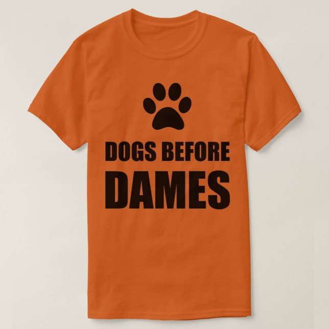 Camiseta Perros antes de Dames Gracioso (Diseño del anverso)