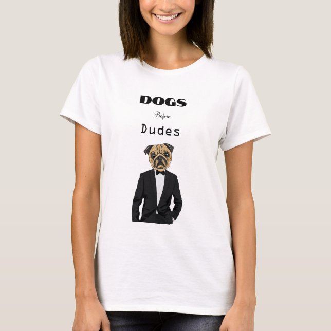 Camiseta Perros antes de dudes (Anverso)