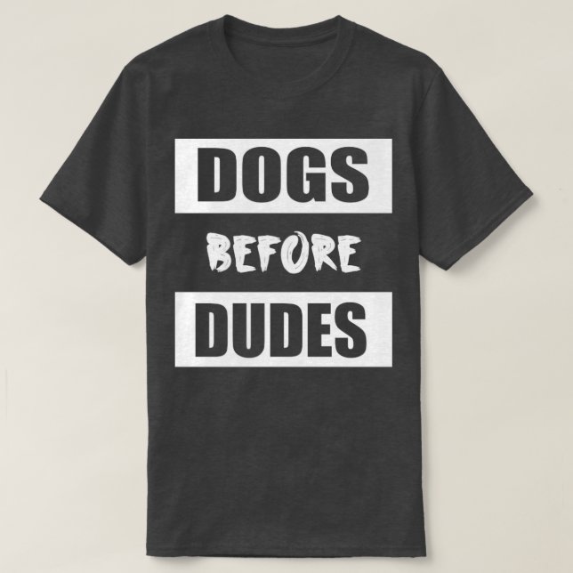 Camiseta Perros antes de dudes (Diseño del anverso)