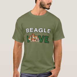 Camiseta Perros Beagle aman a Mascotas familiares cazando a