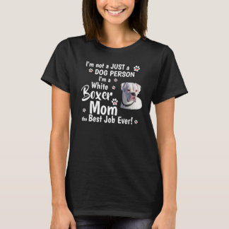 Camiseta Perros blancos de boxeo para mamá