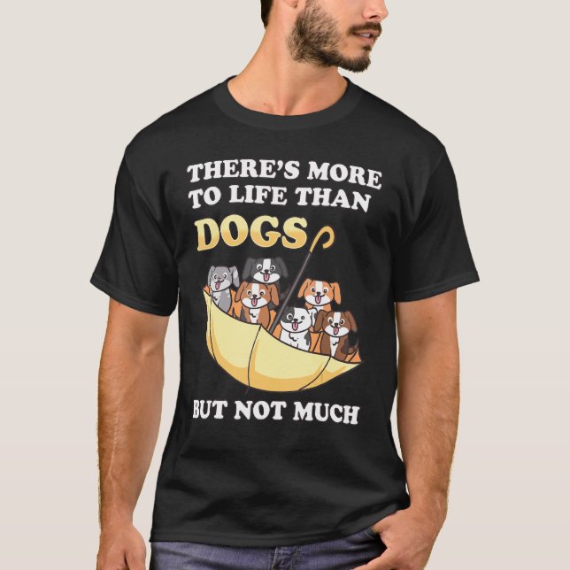 Camiseta Perros boca abajo Paraguas Perro Mascota Cachorro (Anverso)