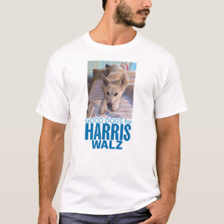 Camiseta Perros buenos para Harris/Walz
