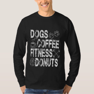 Camiseta Perros Café Fitness Donuts Perro Papá Perro Mamá G