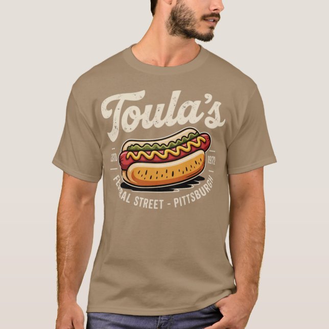 Camiseta Perros calientes de Toula - Pittsburgh (Anverso)