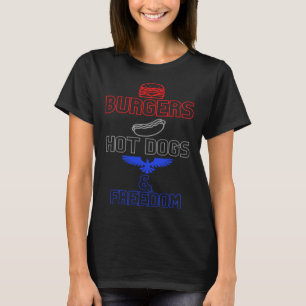 Camiseta Perros calientes y libertad