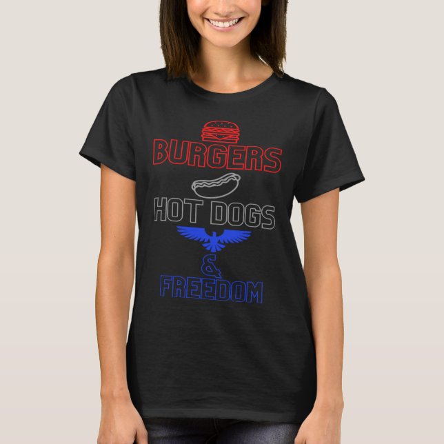 Camiseta Perros calientes y libertad (Anverso)