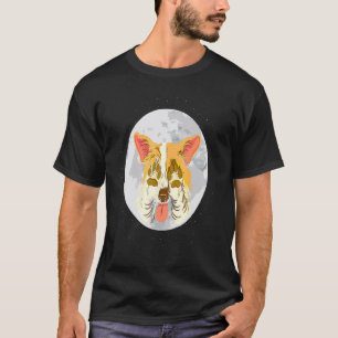 Camiseta Perros Cardigan Welsh Corgi Silueta Lunar Perrito