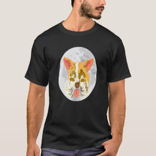 Camiseta Perros Cardigan Welsh Corgi Silueta Lunar Perrito