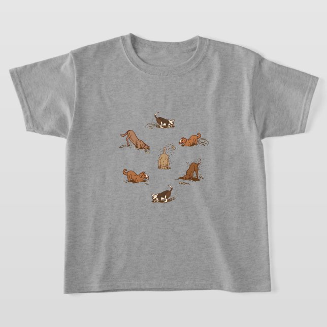 Camiseta Perros cavadores sucios - en vacaciones en la play (Distribución)