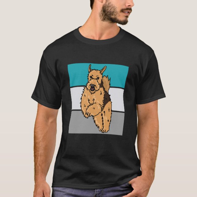 Camiseta Perros chicos que aman a Airedale Terrier (Anverso)