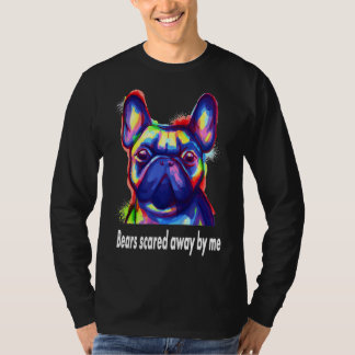 Camiseta Perros coloridos del Bulldog francés Dad