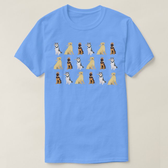Camiseta Perros con cosas agudas (Diseño del anverso)