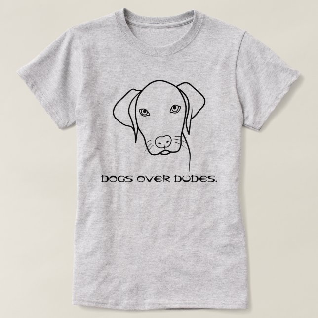 Camiseta Perros con dudes Weimaraner (Diseño del anverso)