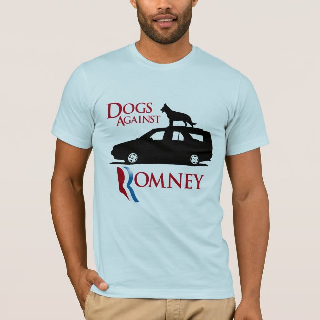 Camiseta Perros contra Romney - .png (Anverso)