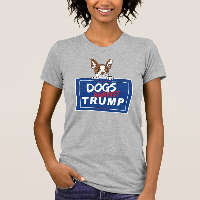 CAMISETA PERROS CONTRA TRUMP (Anverso)