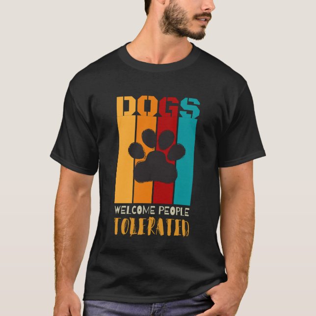 Camiseta Perros dan La Bienvenida A La Gente Tolerada - Div (Anverso)