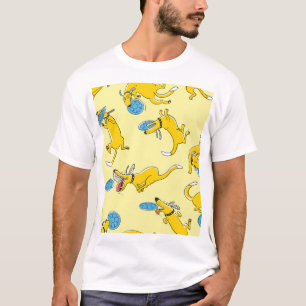 Camiseta Perros de actividad: patrón deportivo de frisbee