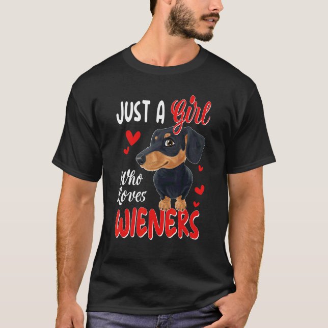 Camiseta Perros de Amor Dachshund (Anverso)