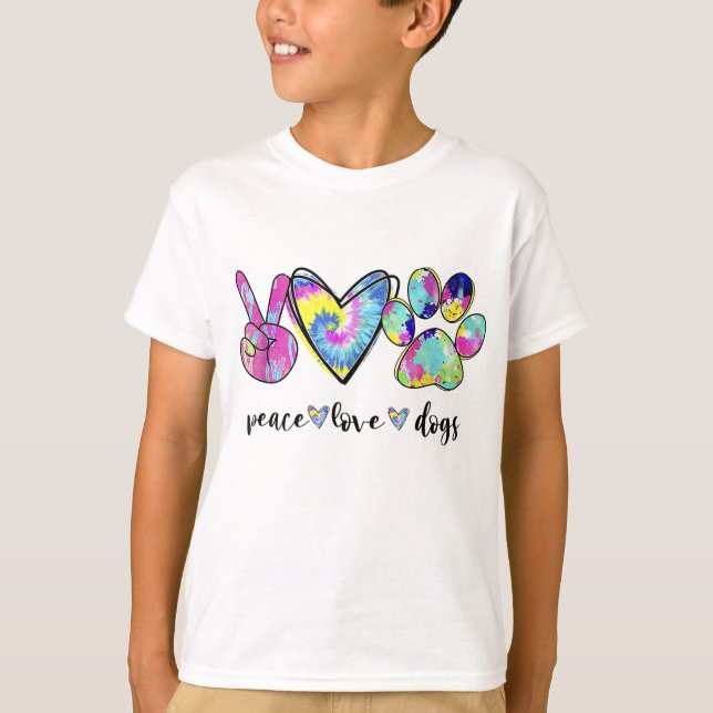 Camiseta Perros de amor por la paz Perro de garra de púas (Anverso)