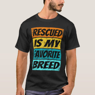 Camiseta Perros De Amor Retro Rescatar Perros Es Mi Favorit