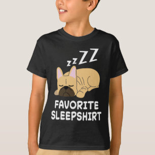 Camiseta Perros de Bulldog franceses duermen durmiendo durm