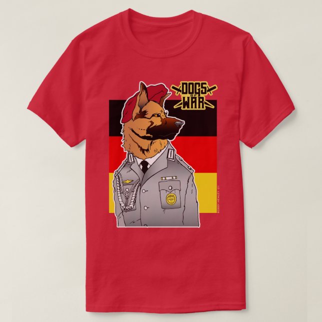 Camiseta Perros De Bundeswehr Alemán (Diseño del anverso)