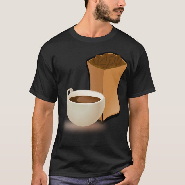 Camiseta perros de café laboratorios negros (Anverso)