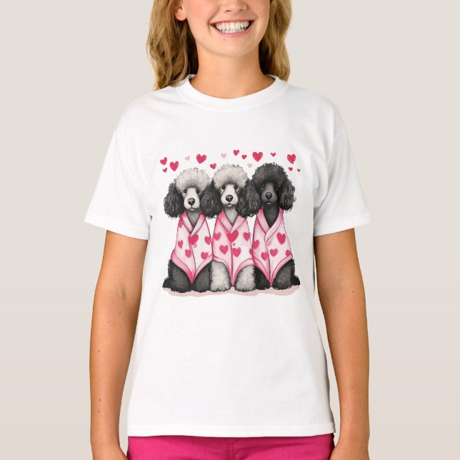 Camiseta Perros de cangrejo estándar día de San Valentín (Anverso)