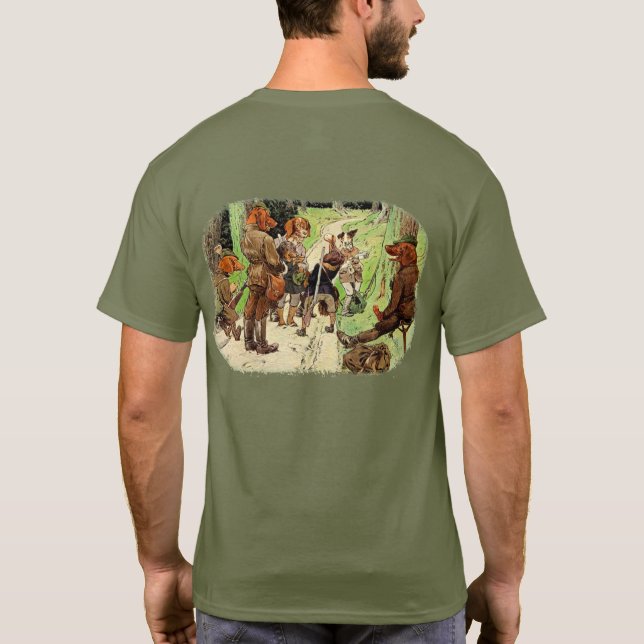 Camiseta Perros de caza, huntingdogs (Reverso)