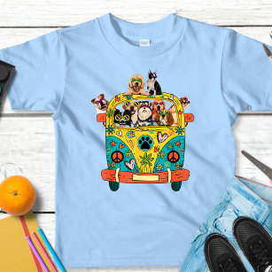 Camiseta Perros de cosecha en camioneta hippie