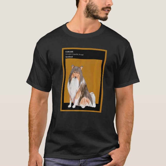 Camiseta Perros de cría de perros de collie rudos (Anverso)