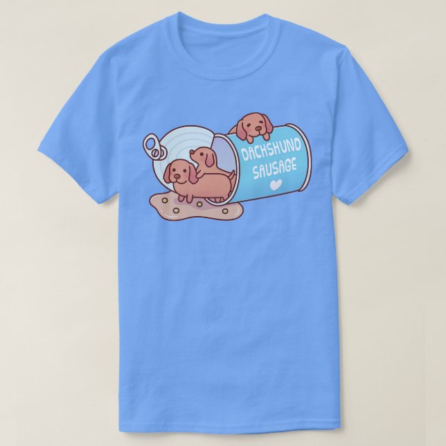 Camiseta Perros De Dachshund De Dausage En Un Bastante Dive (Diseño del anverso)